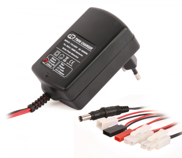 Robitronic Twin Charger 4-7 cells 0.9A & 7-8 cells 120mA
