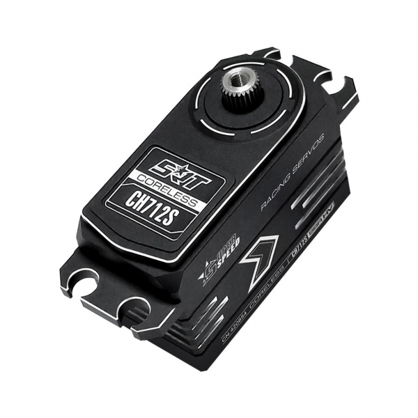 SRT Low Profile Coreless HV CNC aluminium case 11.8kg/0.052sec @7.4V