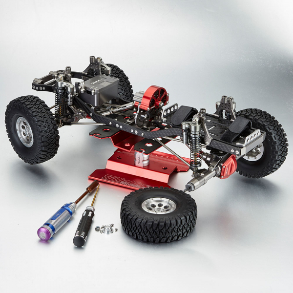 TFL Auto Montagestand 1/10 drehbar rot eloxiert