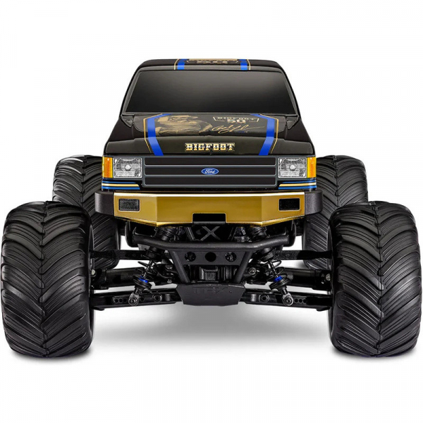 Traxxas Bigfoot 4x4 BL-2S 50TH-Edition 1/10 MonsterTruck RTR BL-2S Brushless, HD-Teile, mit Akku/Lader schwarz mit gold