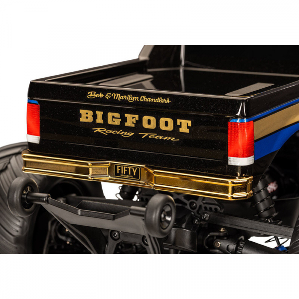 Traxxas Bigfoot 4x4 BL-2S 50TH-Edition 1/10 MonsterTruck RTR BL-2S Brushless, HD-Teile, mit Akku/Lader schwarz mit gold
