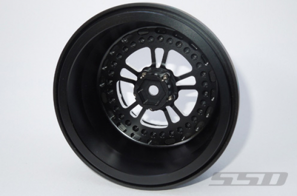 SSD 2.2"/3.0" V Spoke Drag Rear Wheels (Black)(2)