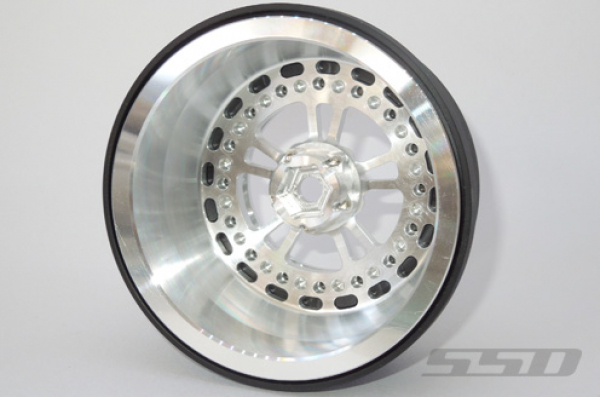 SSD 2.2"/3.0" V Spoke Drag Rear Wheels (Silver)(2)