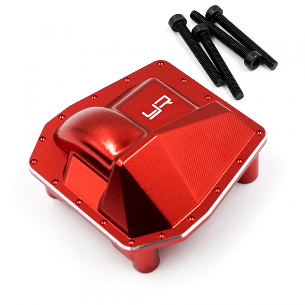 Aluminum Diff Cover Red For Axial SCX6