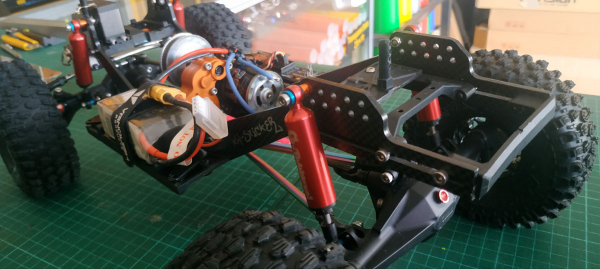 Yeah Racing Custom 1/10 Crawler Graphite Frame Rails