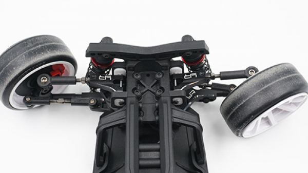 Yeah Racing Aluminum Front Upper Arm Set For MST RMX 2.0 FMX 2.0 Black