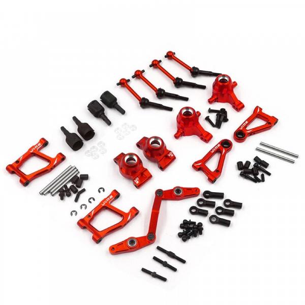 Yeah Racing Rapid Performance Essential Upgrade Kit Rot für Tamiya TT01 TT01E