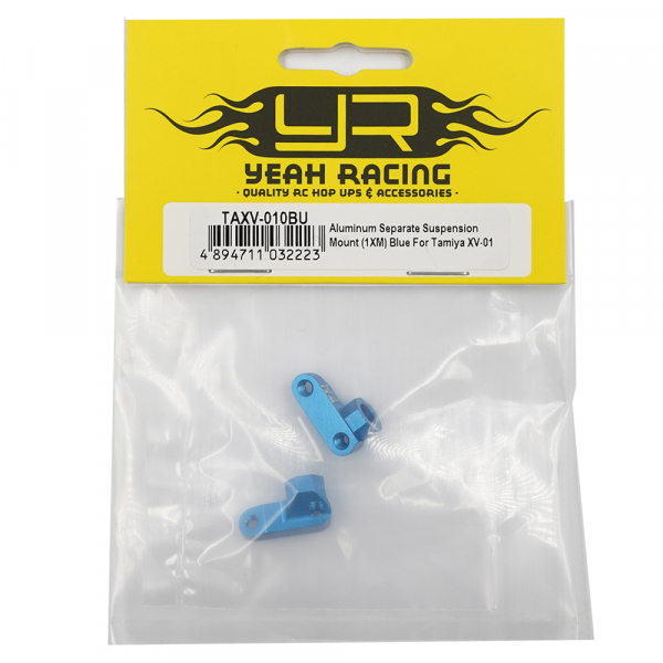 Yeah Racing Aluminum Separate Suspension Mount (1XM) Blue For Tamiya XV-01