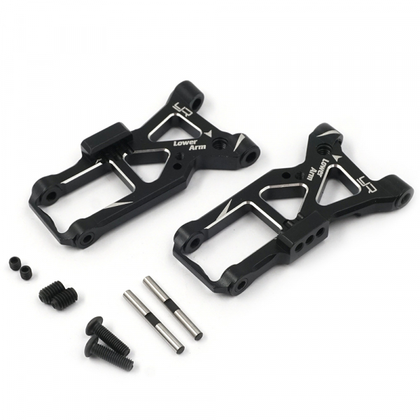 Yeah Racing Aluminum Front Lower Arm Set Black For Traxxas Ford GT 4 Tec 2.0 / 3.0