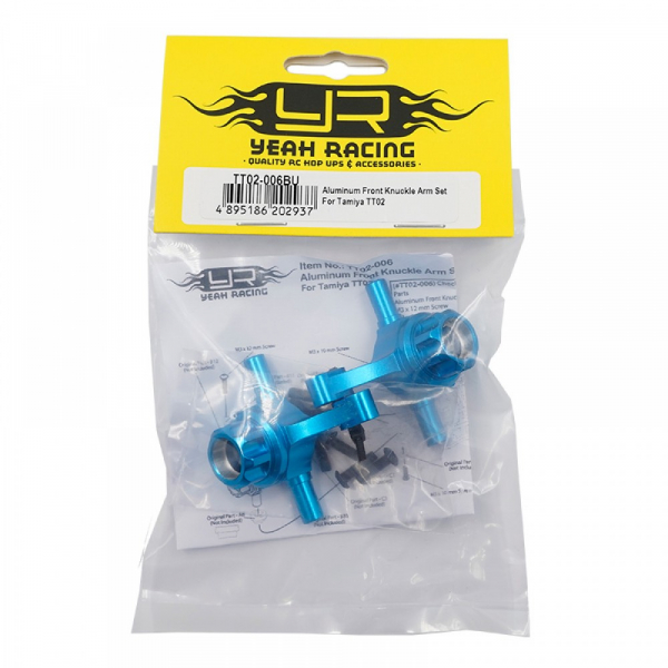 Yeah Racing Aluminium Lenkhebel Set Blau für Tamiya TT-02