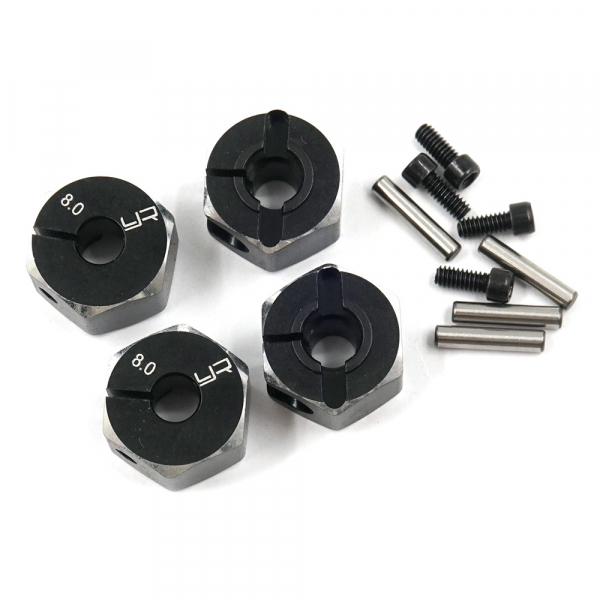 Yeah Racing Aluminum Hex Adaptor Set 12X8mm For 1/10 RC Touring Drift Crawler