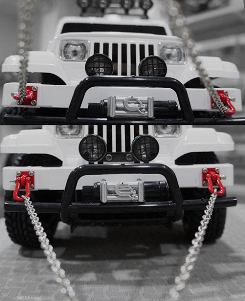 Yeah Racing 1/10 RC Rock Crawler Accessory 96cm Long Chain with Buckle Red