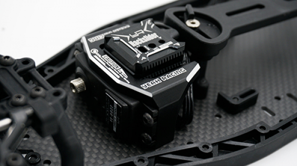 Yeah Racing Aluminum Servo and Gyro Mount For Yokomo YD2 Black