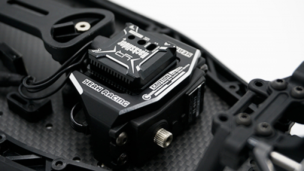 Yeah Racing Aluminum Servo and Gyro Mount For Yokomo YD2 Black