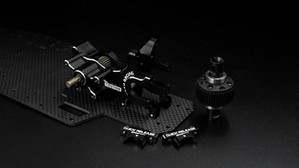 Yeah Racing Aluminum Gear Box For Yokomo YD2S Black