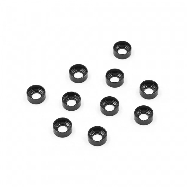 Aluminum M3 Button Head Countersunk Washer Black 10 pcs