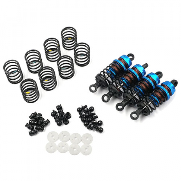 Yeah Racing 55mm Aluminium Big Bore Go Dämpfer Set für 1/10 (Blau)