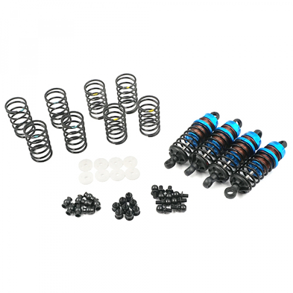 Yeah Racing 60mm Aluminium Big Bore Go Dämpfer Set für 1/10 (Blau)