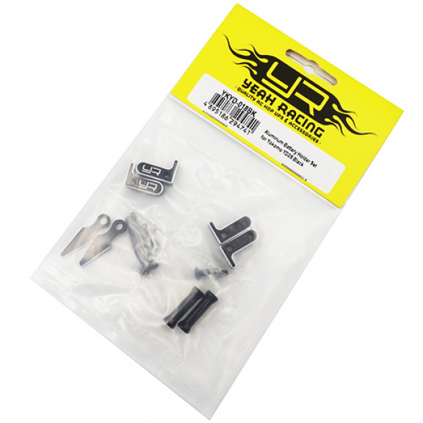 Yeah Racing Aluminum Battery Holder Set for Yokomo YD2S Black