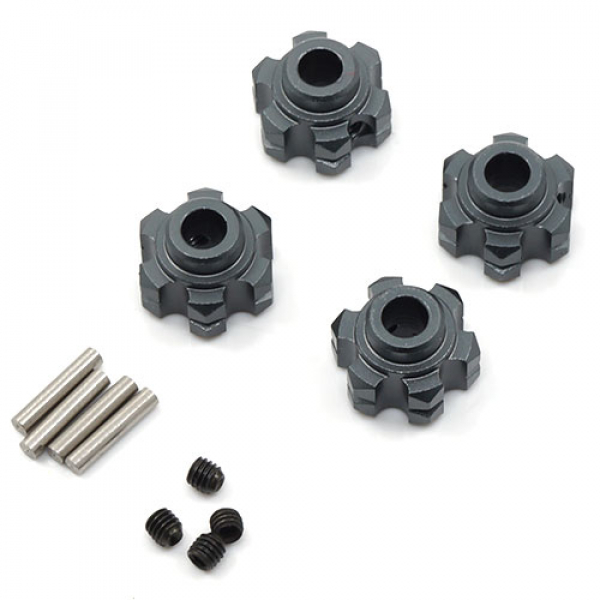 Axial Wraith Aluminium HD Radmitnehmer Set gun