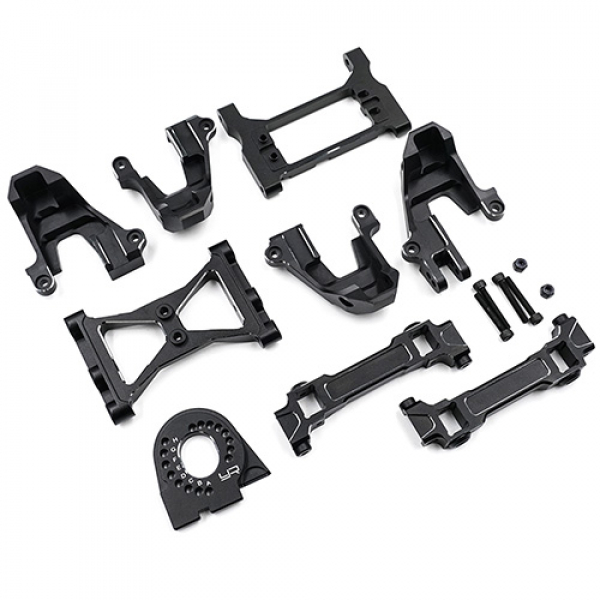 Aluminium Upgrade Teile Set für Traxxas TRX-4 (schwarz)