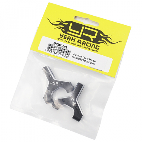 Yeah Racing Aluminum Front Lower Arm Set For MST RMX2.0 FMX2.0 Black