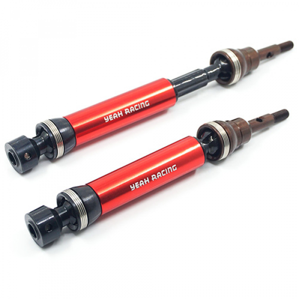 HD Tool Steel Front Universal Drive Shafts for Traxxas 1/10 Slash Stampede 4X4 Red