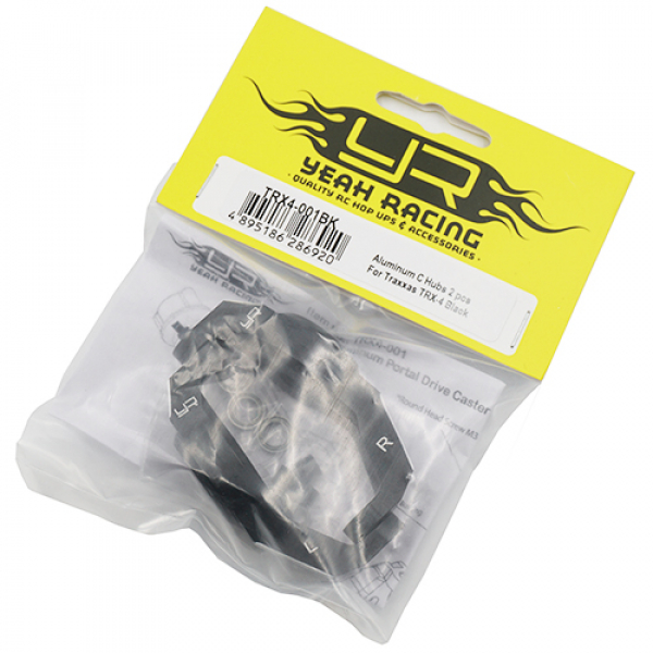 Aluminium Tuning C Hubs Set (schwarz) für Traxxas TRX-4