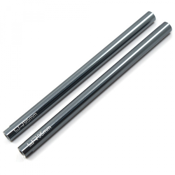 Threaded Aluminum M3 Link Pipe 6x95mm 2pcs GunMetal