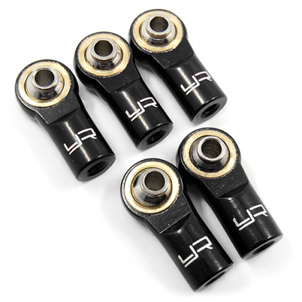 Yeah Racing Aluminum M3 Rod Ends (5pcs) Black