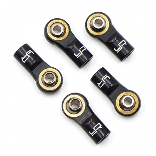 Yeah Racing Aluminum Reversed Thread M3 Rod Ends 5pcs Black