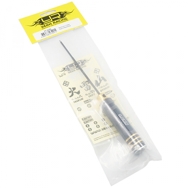 Yeah Racing Aluminum 1.5mm Allen Hex Driver Tool Black Gold