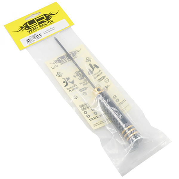 Yeah Racig Aluminum 2.5mm Allen Hex Driver Tool Black Gold