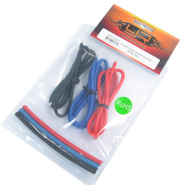 Kabel Set 14AWG rot/schwarz/blau